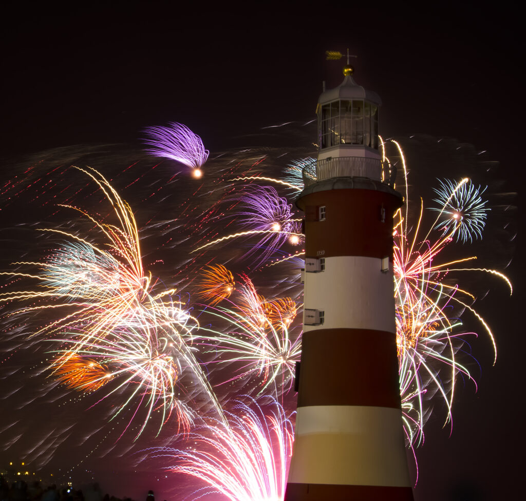Firework Display on Plymouth Hoe